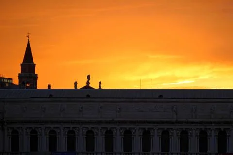 Rooftop over St Mark's Square Venice Stock Photos