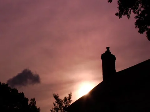 Rooftop Pink Sky Timelapse Sunset Stock Footage 7756249
