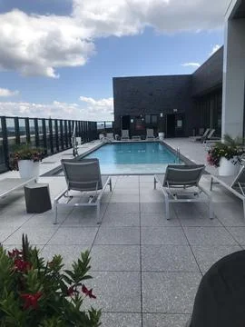 Rooftop pool 写真素材