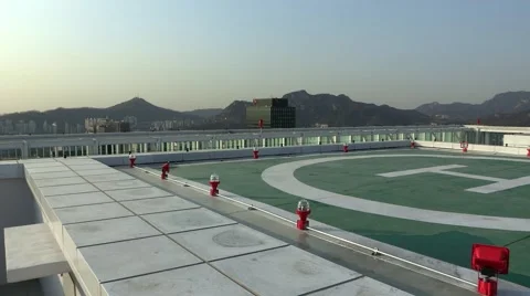 Rooftop in Seoul, Korea Stock Footage 64971043