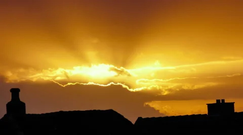 Rooftop Sunset in 4K Stock Footage 49905311