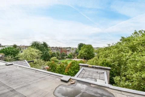 Rooftop terrace view Stock Photos