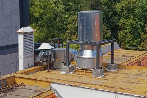 Rooftop ventilation filter Stock Photos