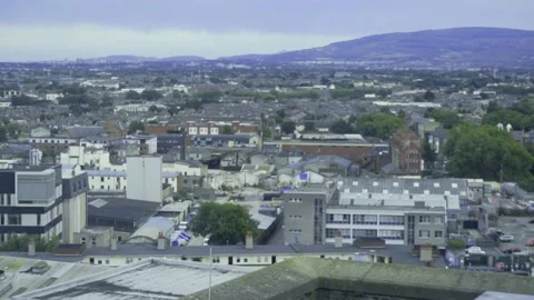 Rooftop view of Dublin city 3 Stock Footage 133245219