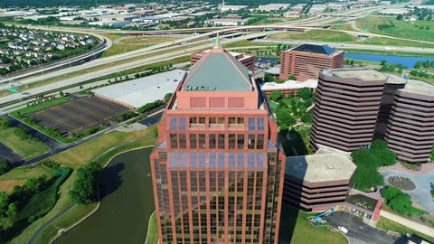 Rooftop View of The Gallagher Centre 스톡 동영상 94398994