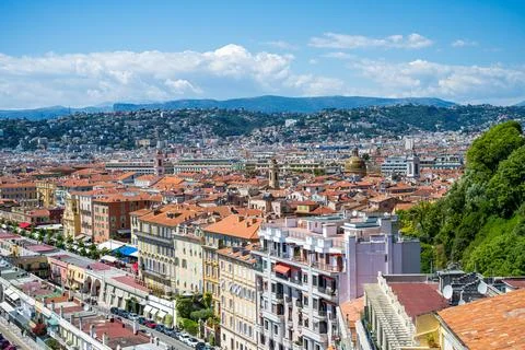 Rooftop view to great Nice Stock Photos