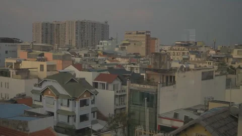 Rooftop View of Ho Chi Minh City – Urban Skyline Stock Footage 303038961