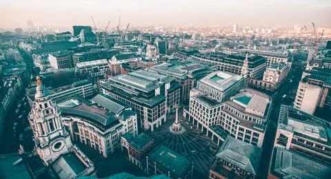 Rooftop view of London Stock Photos