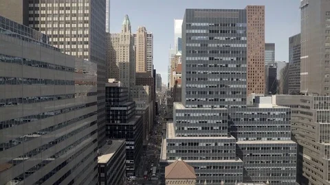 Rooftop View of Midtown Manhattan, New York City. 4K UHD. Stock Footage 76975256