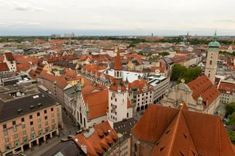 Rooftop view of Munich. Stock Photos