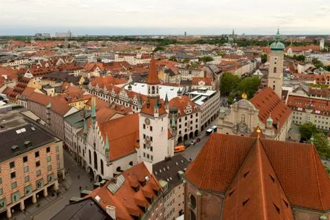 Rooftop view of Munich. Stock Photos