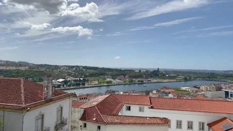 Rooftop view of a river Video stock 137918457