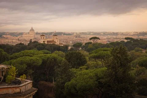 Rooftop View of Rome Stock Photos