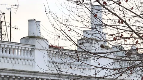 Rooftop Views over London Stock Footage 170385985