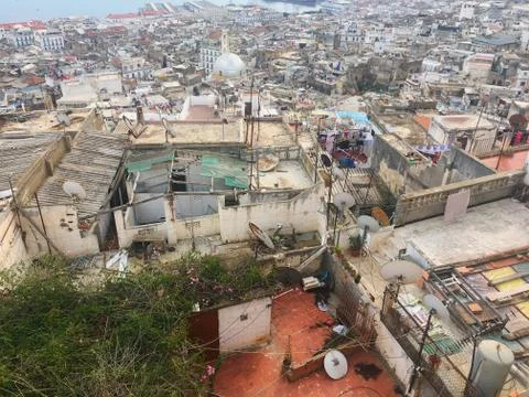 Rooftops in Casbah of Algiers Stock Photos