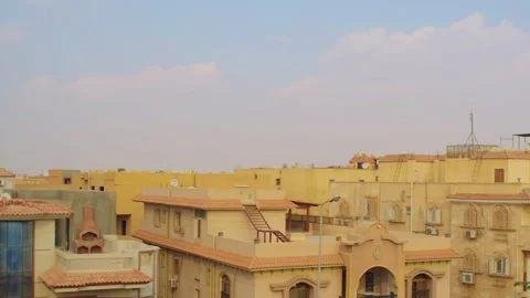 Rooftops cityscape of Cairo, Egypt. Stock Footage 306027745