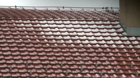 Rooftops covered with snow 11 Stock Footage 10711424
