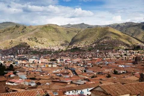 Rooftops, Cuzco, Peru Stock Photos