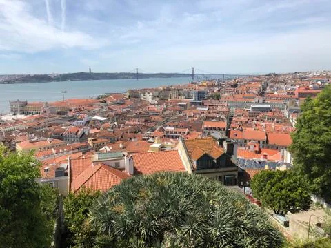 Rooftops of Lisbon Stock Photos
