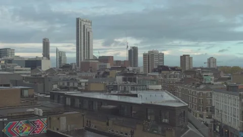 Rooftops of London in evening light Stock Footage 146455202