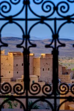 Rooftops of N'Kob, Morocco Stock Photos