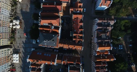 Rooftops In The Old Town Stock Footage 92957760