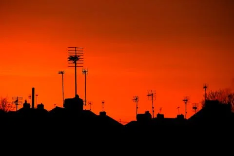 Rooftops Stockfoto's
