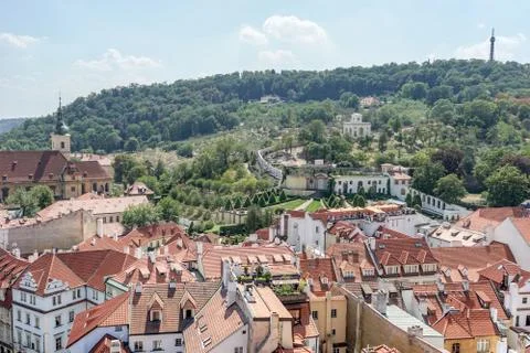 Rooftops of Prague Stock Photos