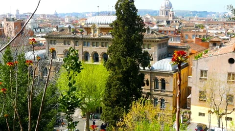 Rooftops of Rome Stock Footage 62180618
