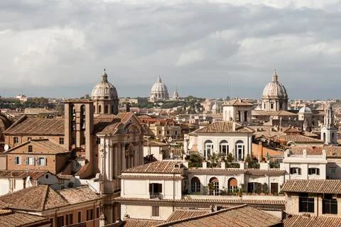 Rooftops of rome 写真素材