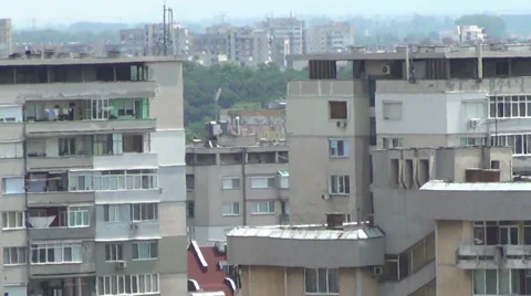 Rooftops of Sofia, Bulgaria Stock Footage 33493109