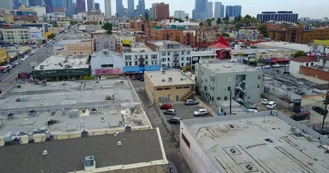 Rooftops urban skyline Stock Footage 114031915