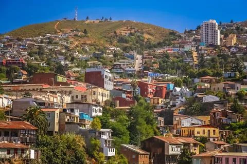Rooftops of Valparaiso Stock Photos