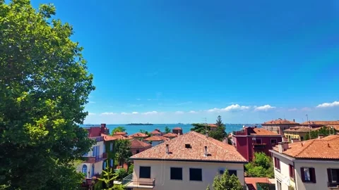 The rooftops of Venice, left-to-right movement Stock Footage 278666679