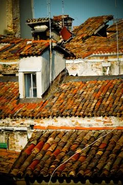 Rooftops in venice Stock Photos
