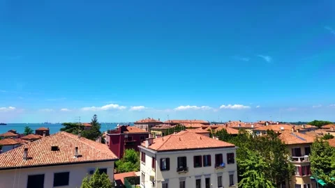The rooftops of Venice, right-to-left movement Stock Footage 278667943