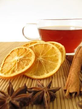 Rooibos tea with spices Stock Photos