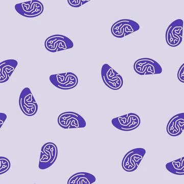 Rook piercing earring glyph seamless pattern Stock Illustration
