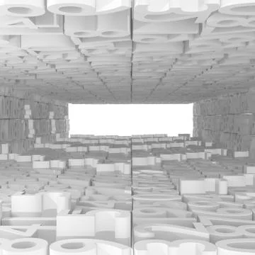 Room 3d. Stock Illustration