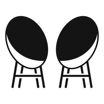 Room armchairs icon simple vector. Interior couch Stock Illustration