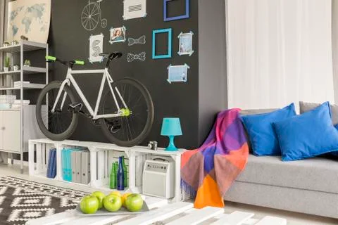 Room with a bicycle 写真素材