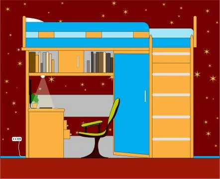 Room children Stock Illustration