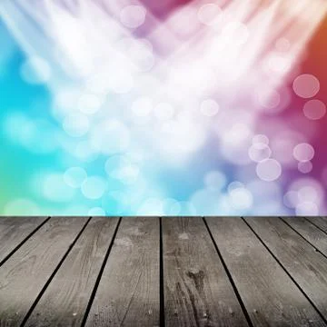 Room with colorful bubbles pattern Illustrazione stock