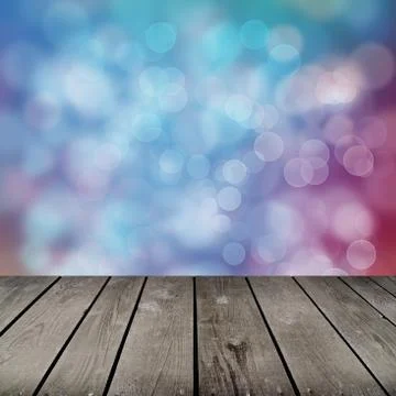 Room with colorful bubbles pattern 스톡 일러스트