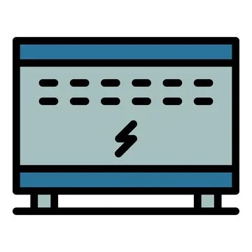 Room convector icon vector flat Illustrazione stock