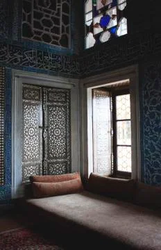 Room corner in Topkapi palace Stock Photos