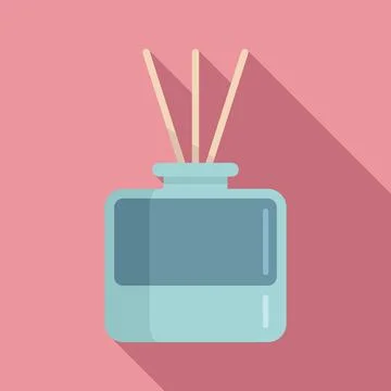 Room diffuser icon, flat style Illustrazione stock