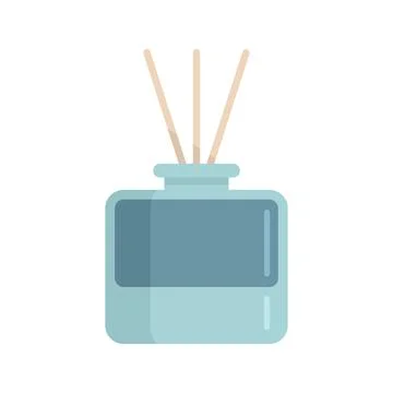 Room diffuser icon, flat style Illustrazione stock