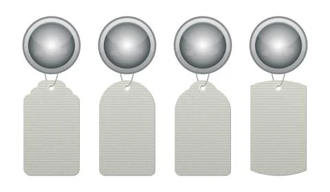 Room door hanger set vector illustration Stock Illustration