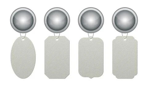 Room door hanger set vector illustration Stockillustratie